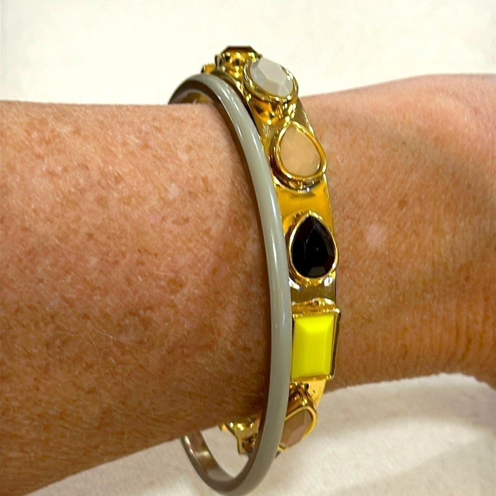 J. Crew Gold and Gray Bracelet Set